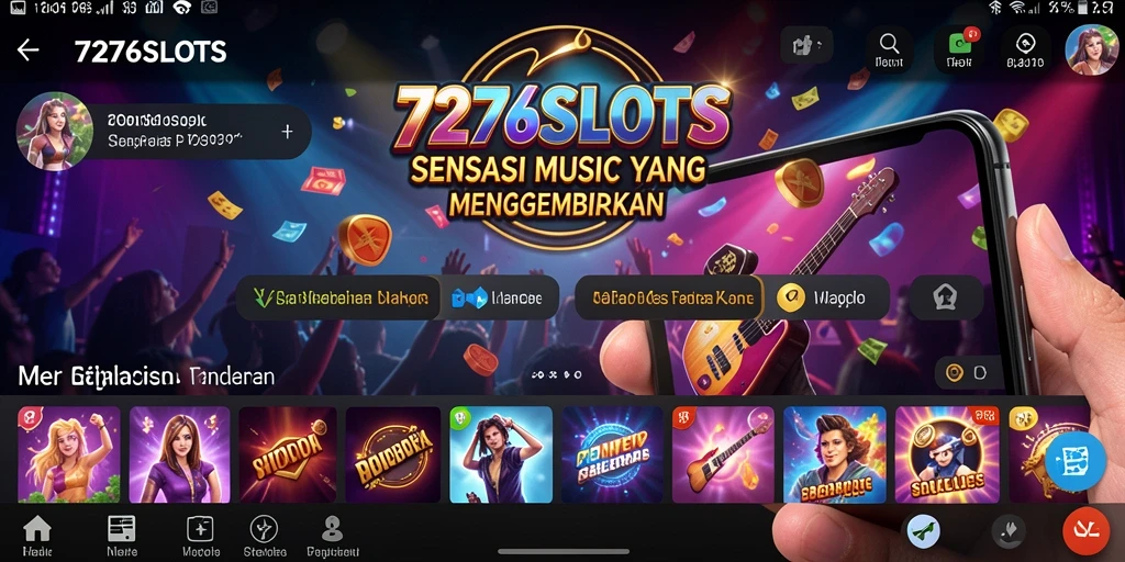 Gambaran gameplay 7276SLOTS dengan musik yang menghibur