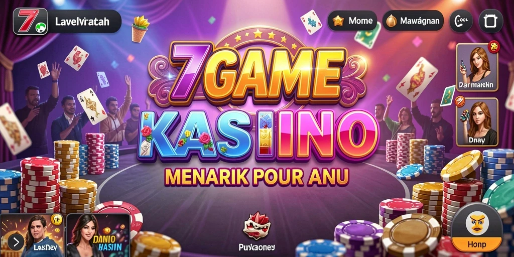 Tampilan gameplay Kasino yang menarik dan interaktif di 7GAME.