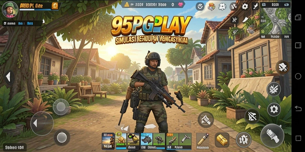Tampilan gameplay menarik dari 95PGPLAY yang menunjukkan interaksi karakter.