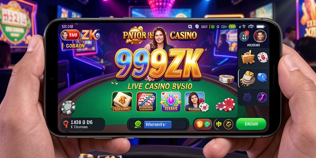 Screenshot gameplay Live Casino 999ZK yang menarik dan interaktif.