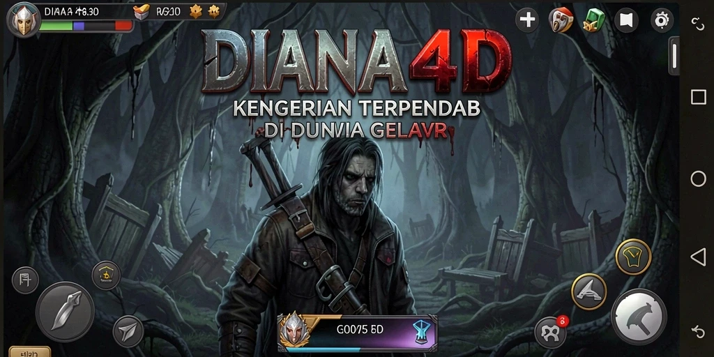 Screenshot DIANA4D menampilkan momen menegangkan dengan bayangan mengintimidasi.