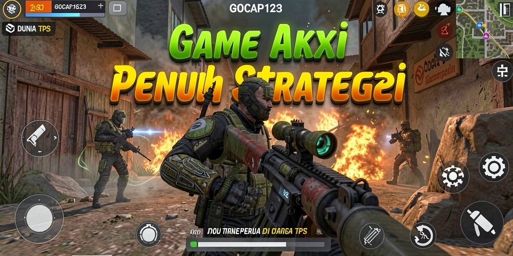 Screenshot GOCAP123 menampilkan aksi pertempuran yang seru dan menegangkan.
