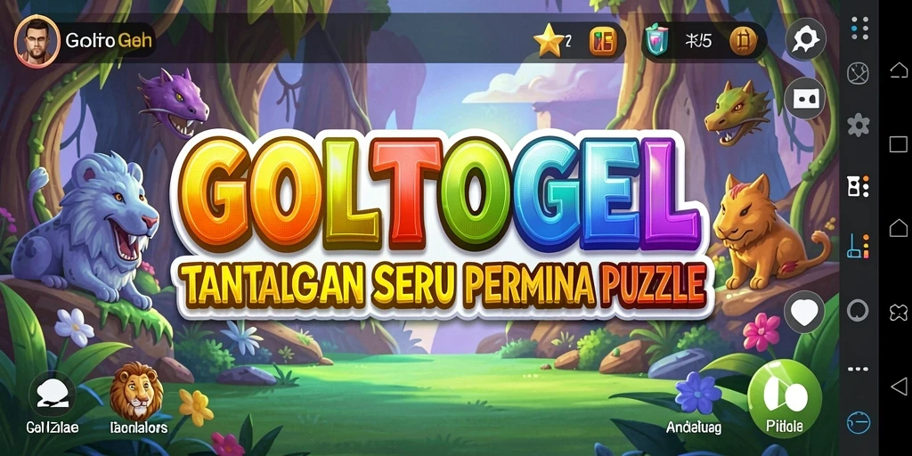 Tampilan gameplay GOLTOGEL yang seru dan menantang.