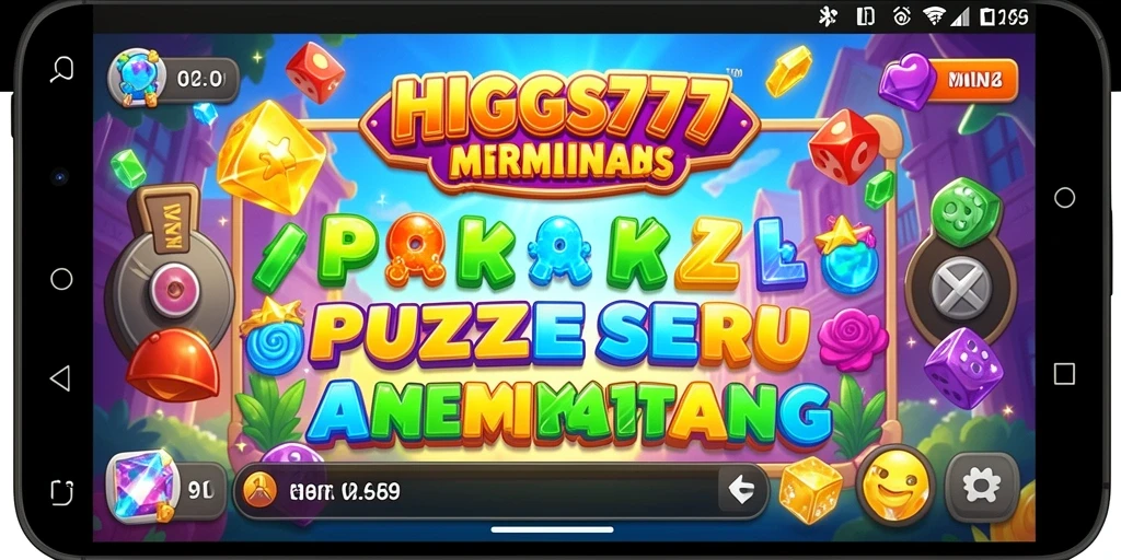 Screenshot gameplay HIGGS777 menunjukkan tantangan puzzle yang menarik.