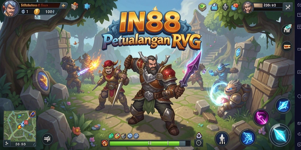 Tangkapan layar IN88 menampilkan aksi seru dalam dunia RPG yang luas.
