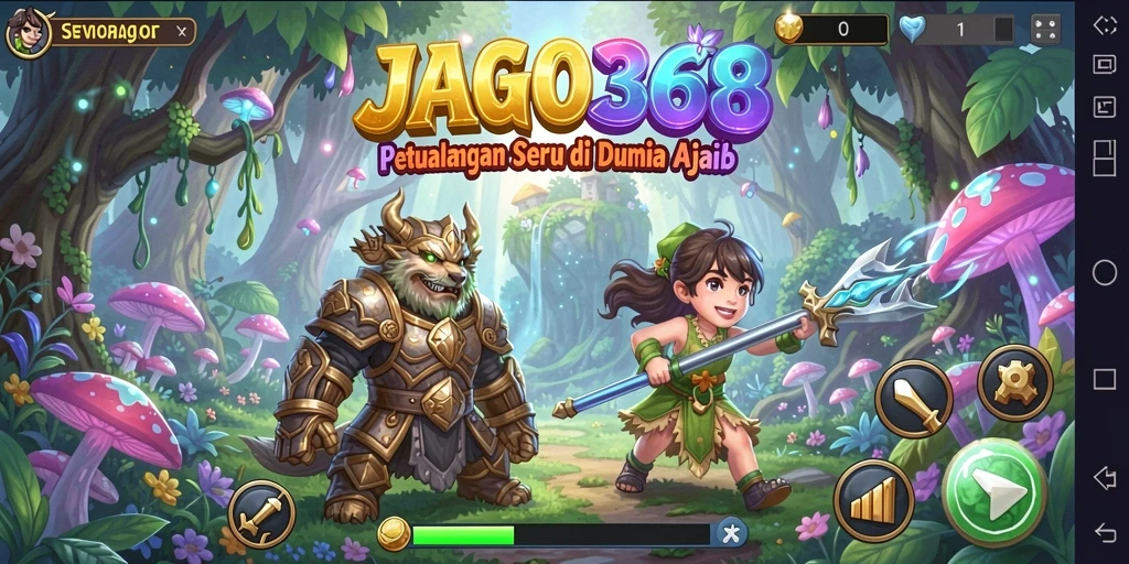 Gameplay JAGO368 menampilkan aksi seru dan eksplorasi menakjubkan.