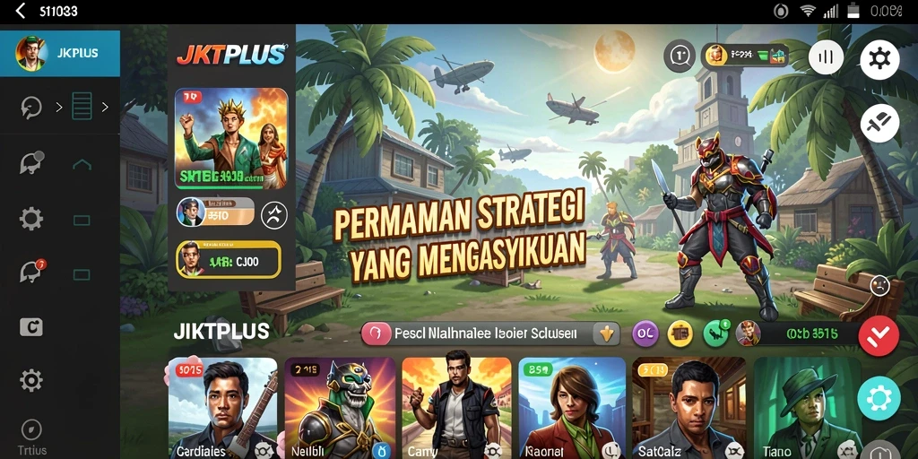 Tampilan gameplay yang seru dan strategis di JKTPLUS.