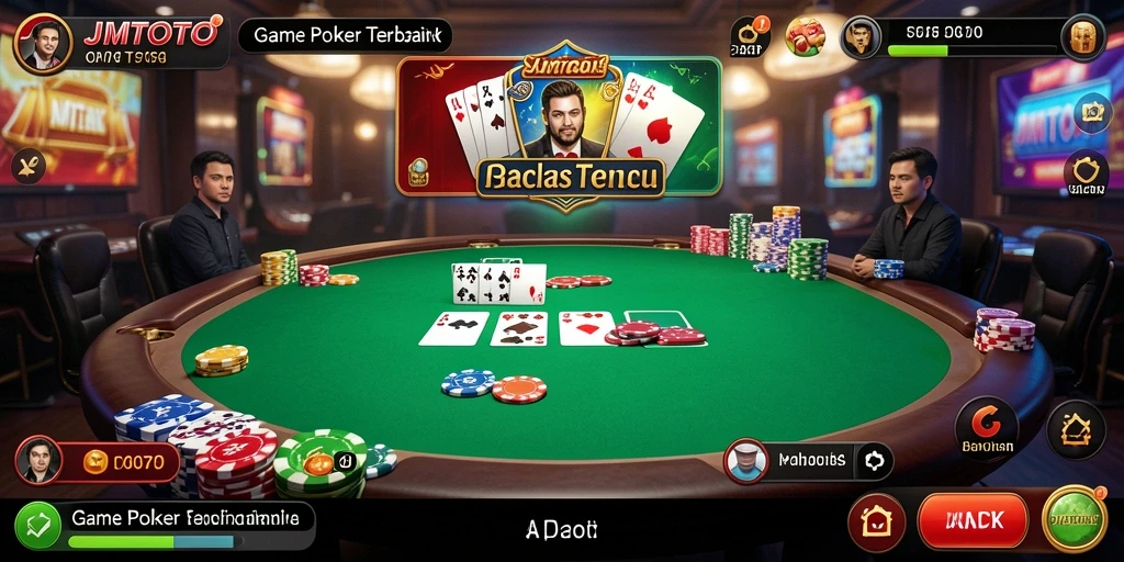 Tampilan gameplay menarik dari JMTOTO dengan mode poker yang seru.