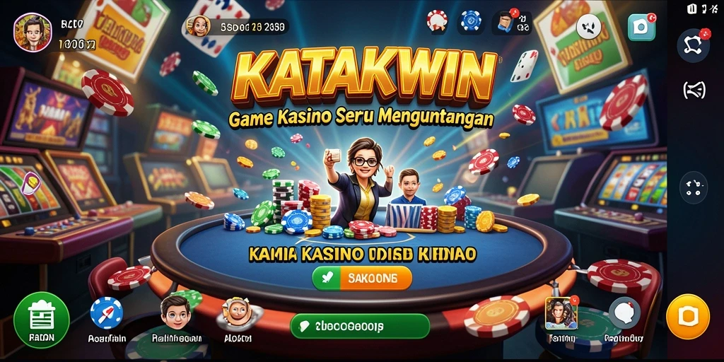 Screenshot gameplay KATAKWIN menunjukkan keseruan dalam bermain Kasino.