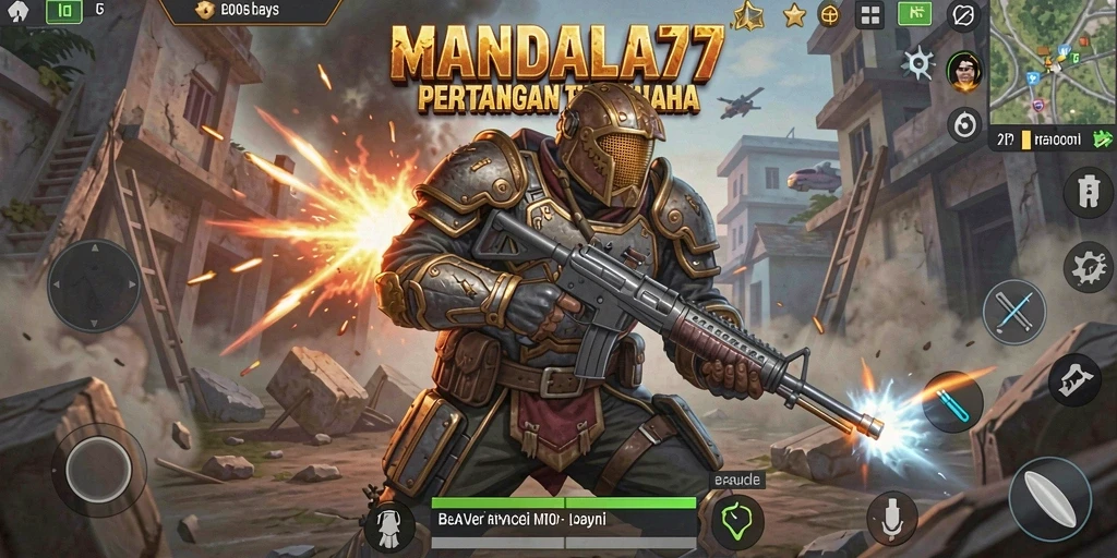 Gameplay intens dalam pertarungan Battle Royale yang seru.