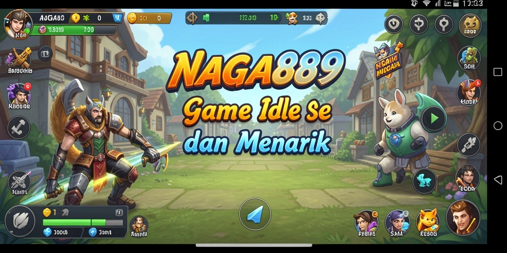 Tampilan gameplay NAGA889 yang seru dan penuh warna.