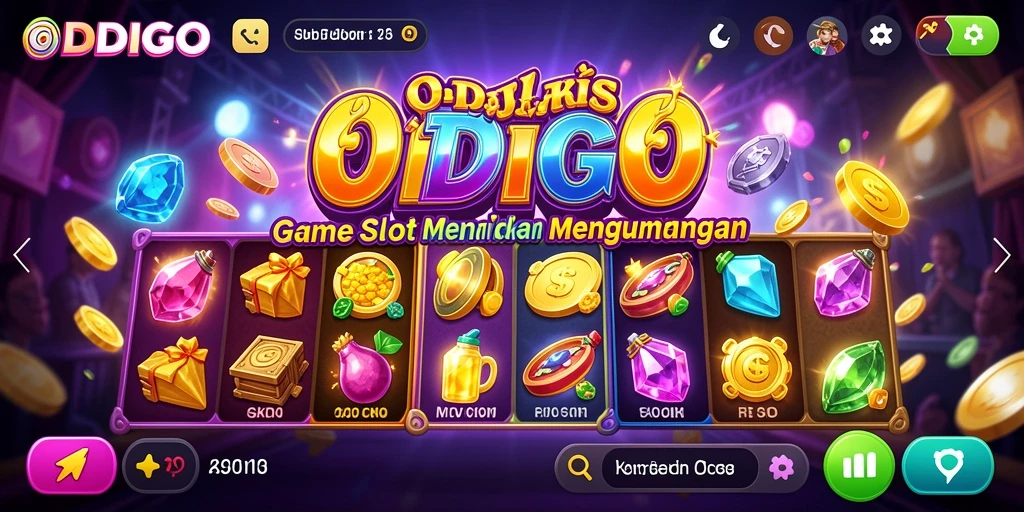 Screenshot utama ODDIGO menunjukkan gameplay Slot yang seru dan menghibur.