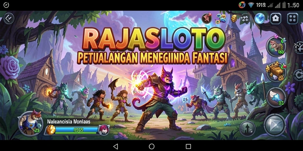 Tampilan gameplay menegangkan dan penuh aksi di RAJASLOTO.