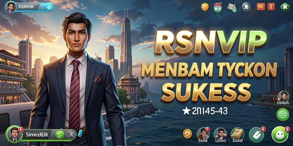 Screenshot gameplay RSNVIP yang menunjukkan pengalaman Tycoon yang mendalam.