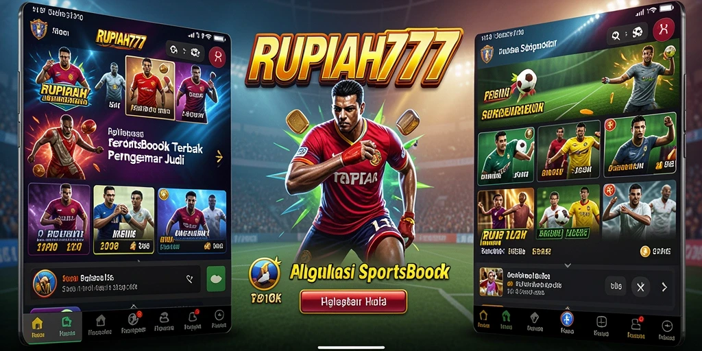 Tampilan utama <strong>RUPIAH777</strong> menampilkan berbagai pilihan taruhan olahraga.