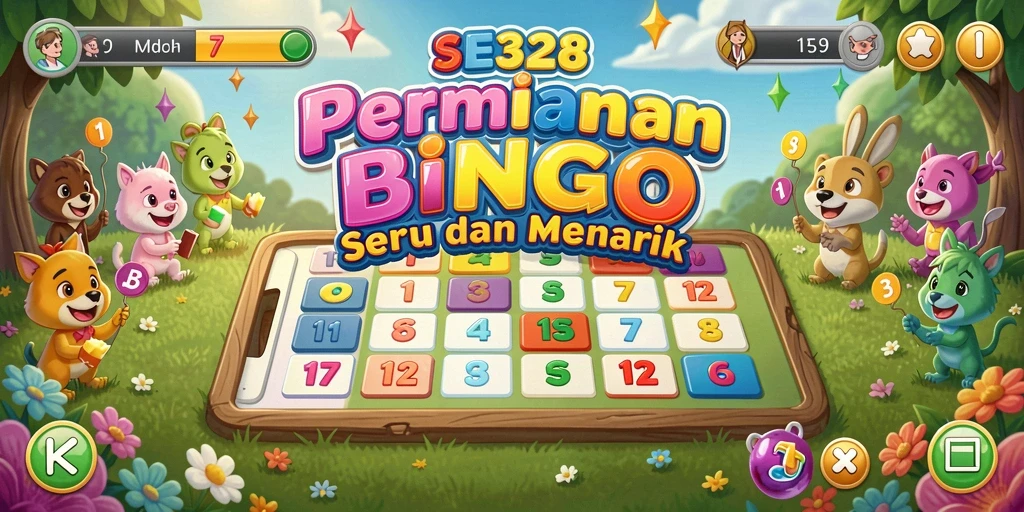 Tampilan menarik dari permainan Bingo yang mendebarkan.