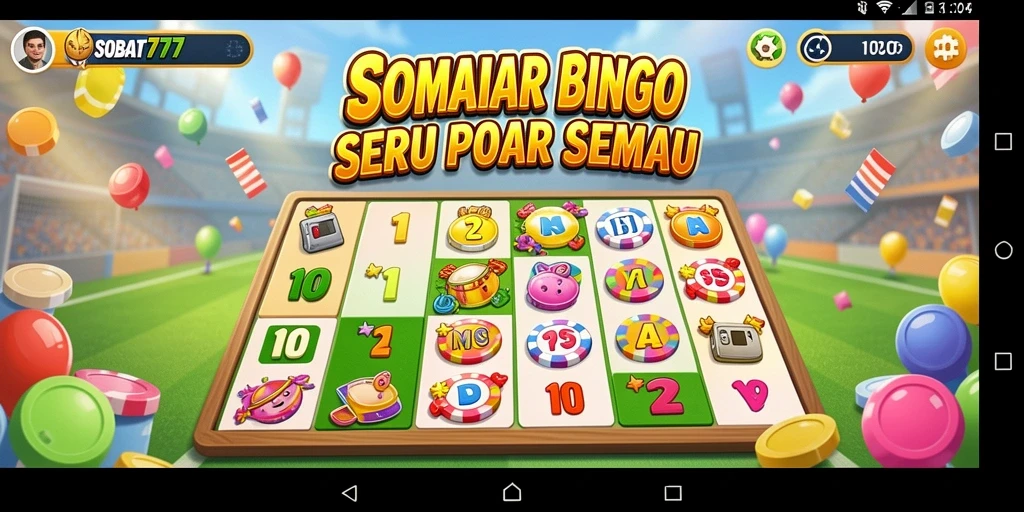 Tampilan gameplay Bingo yang seru dan interaktif di SOBAT777.