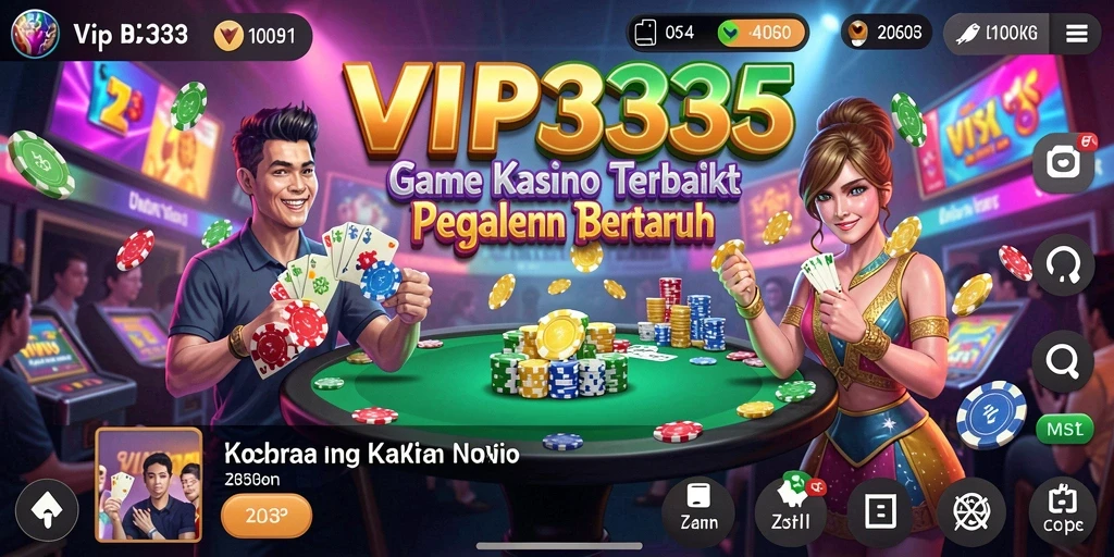Tampilan visual menarik dan gameplay Kasino yang mendebarkan.